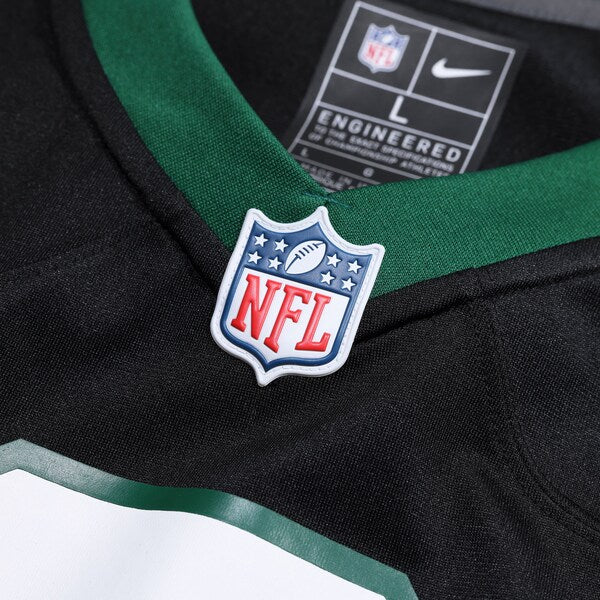 Justin Fields New York Jets Nike Game Jersey - Stealth Black