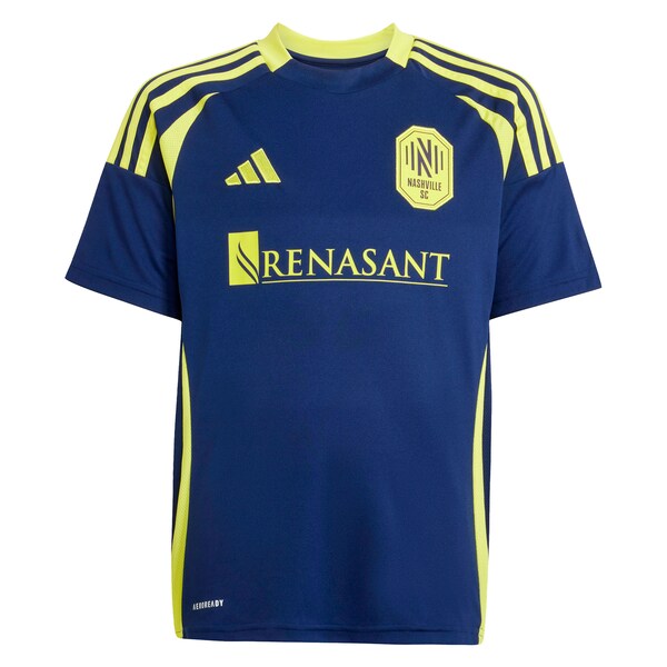 Jacob Shaffelburg Nashville SC adidas Youth 2025 The Heart of Nashville Kit Replica Player Jersey - Navy