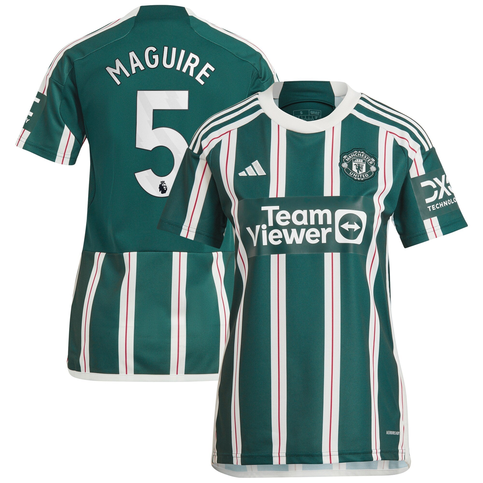 Harry Maguire Manchester United adidas Women's 2023/24 Home Replica Player Jersey - Red/Green