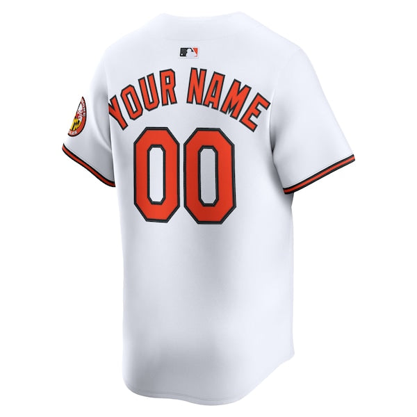 Baltimore Orioles Nike Home Limited Custom Jersey - White