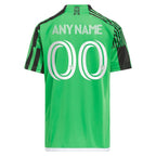 Austin FC adidas Youth 2024 Las Voces Kit Replica Custom Jersey - Green