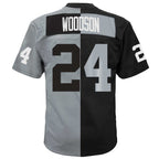 Charles Woodson Las Vegas Raiders Youth Split Legacy Jersey - Black/Silver