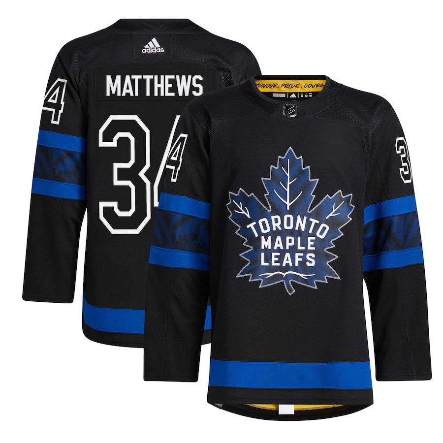 Auston Matthews Toronto Maple Leafs adidas Alternate Authentic Pro Player - Jersey - Black