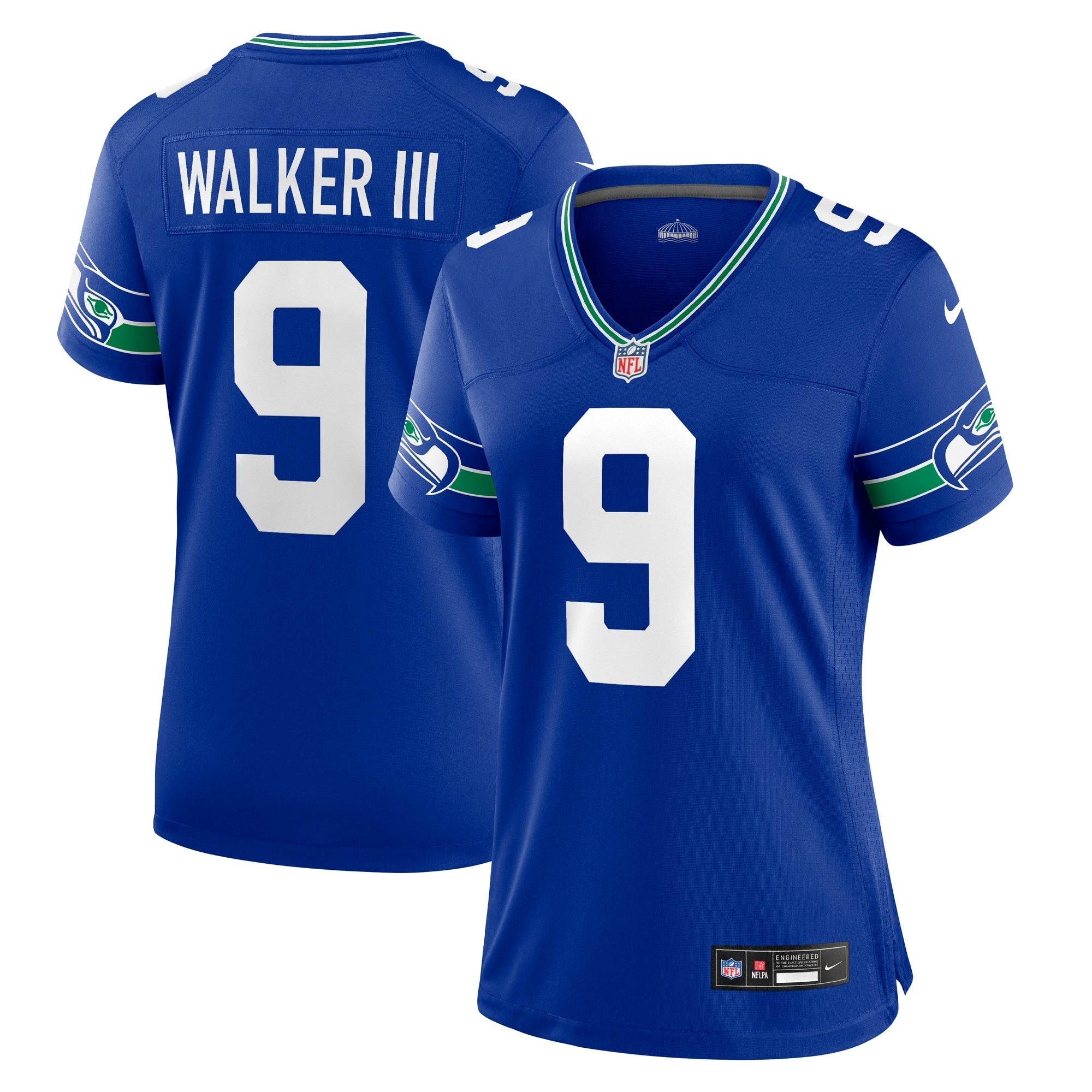 Kenneth Walker III Seattle Seahawks Nike Women's Player Jersey - Navy/Royal