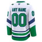 Carolina Hurricanes  Throwback Premium Custom Jersey - White