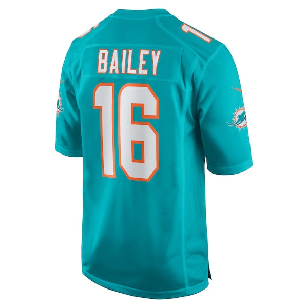 Jake Bailey Miami Dolphins Nike Game Player Jersey - Aqua