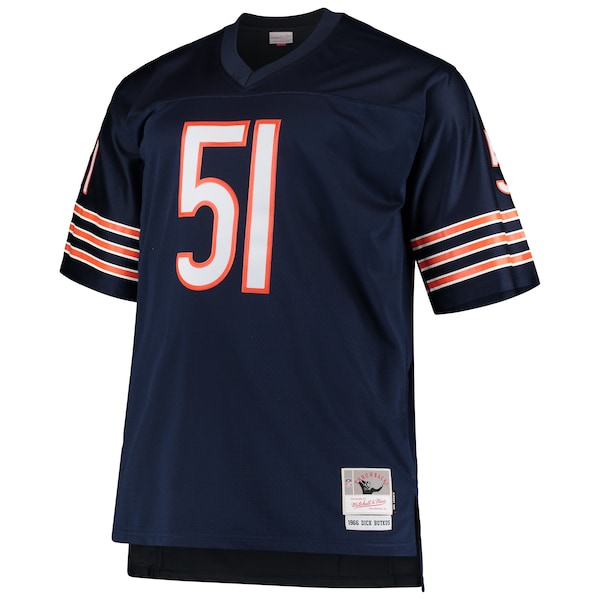 Dick Butkus Chicago Bears Big & Tall 1966 Retired Player Replica Jersey - Navy