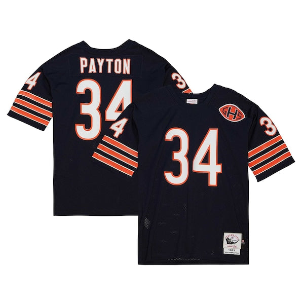 Walter Payton Chicago Bears 1983 Authentic Throwback Retired Player Jersey - Navy/White