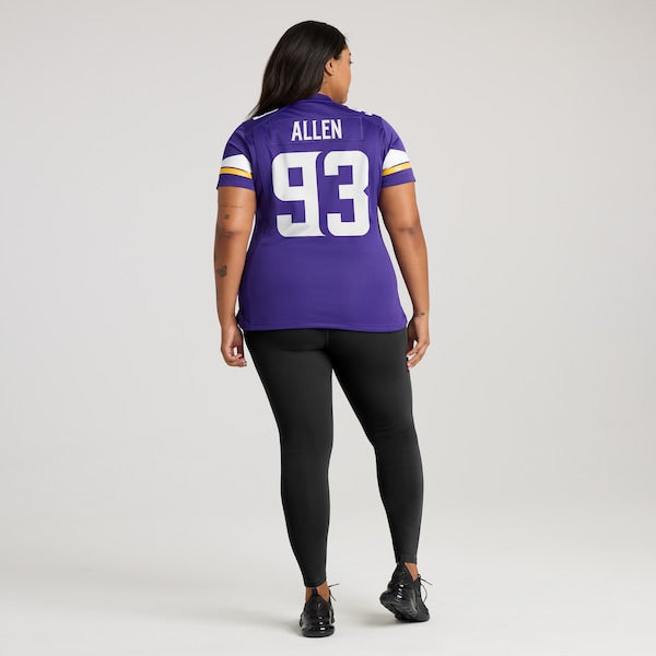 Jonathan Allen Minnesota Vikings Nike Women's Team Game Jersey -  Purple