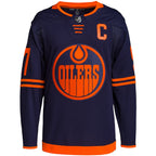 Connor McDavid Edmonton Oilers adidas Alternate Authentic Pro Player - Jersey - Navy