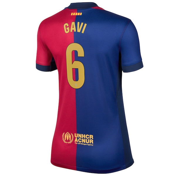 Gavi Barcelona Nike Women's 2024/25 Home Replica Player Jersey - Royal