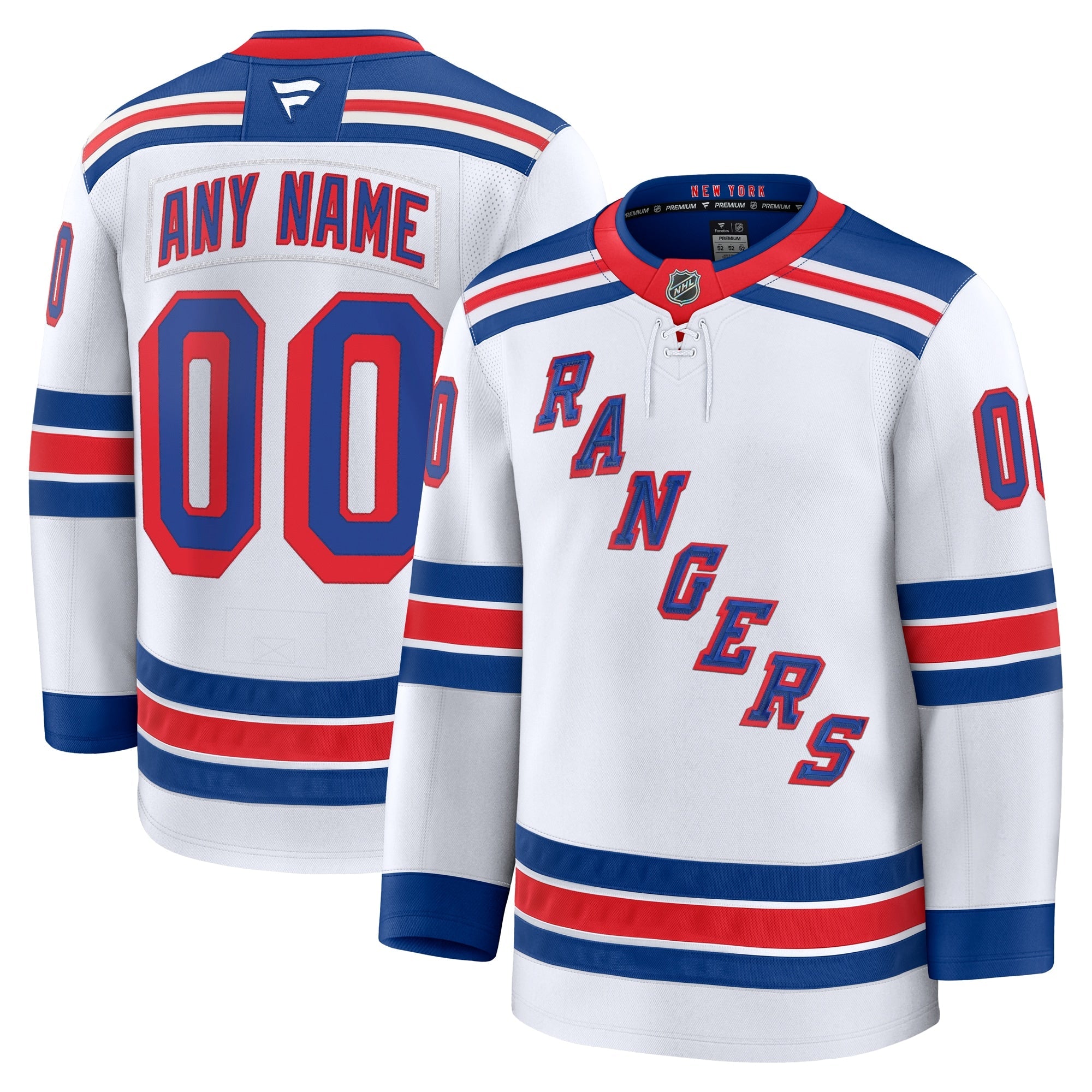 New York Rangers  Centennial Premium Custom Jersey - Blue/White/Navy/Royal