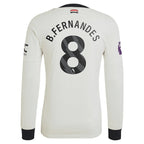 Bruno Fernandes Manchester United adidas Originals  2024/25 Third Authentic Long Sleeve Jersey - Cream