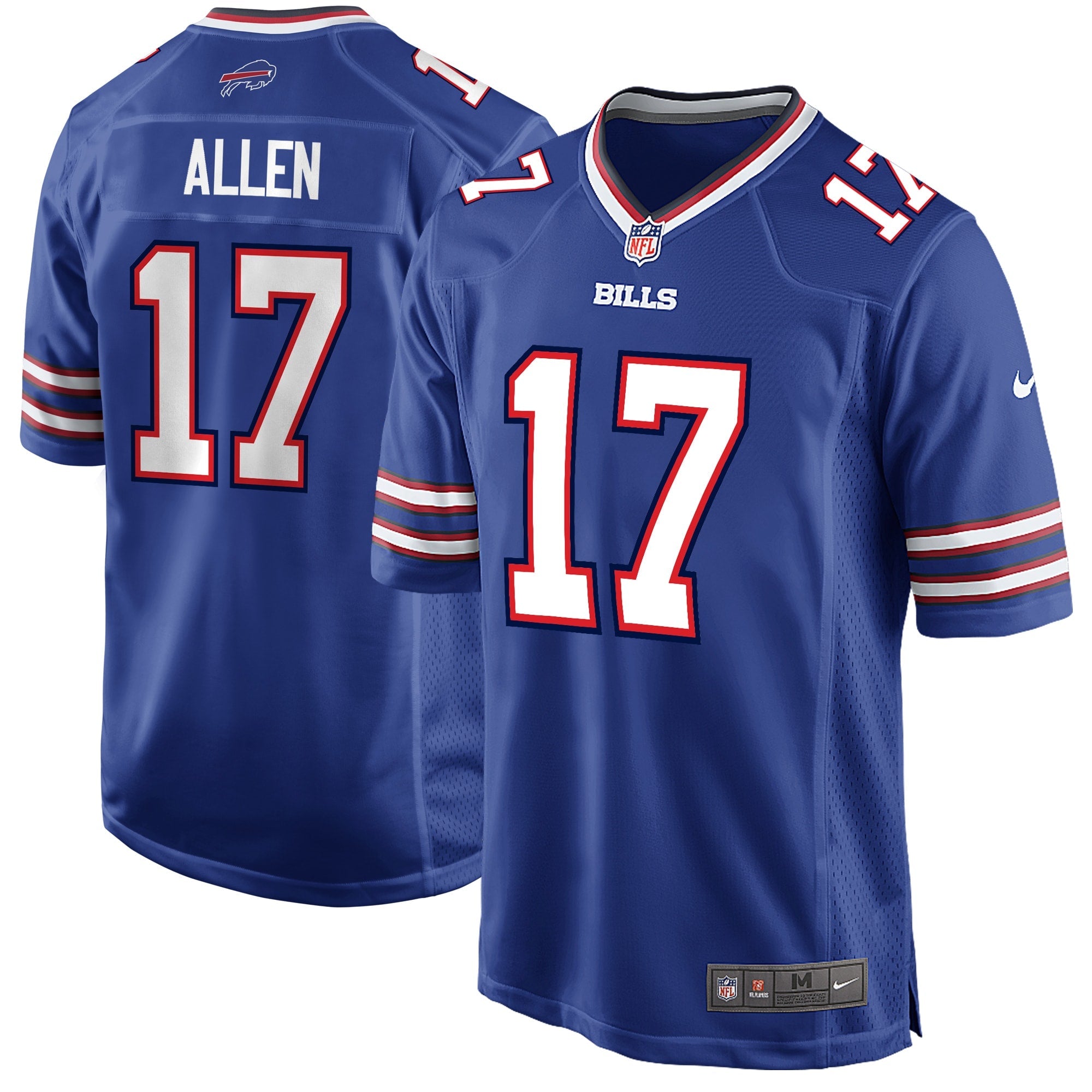 Josh Allen Buffalo Bills Nike Youth Game Jersey - White/Red/Royal