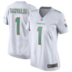 Tua Tagovailoa Miami Dolphins Nike Women's Game Jersey - White/Aqua