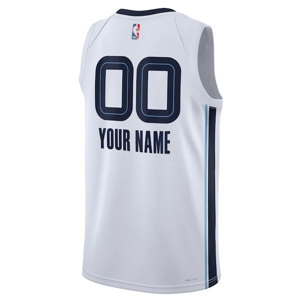 Memphis Grizzlies Nike Unisex Custom Swingman Badge Jersey - Association Edition - White
