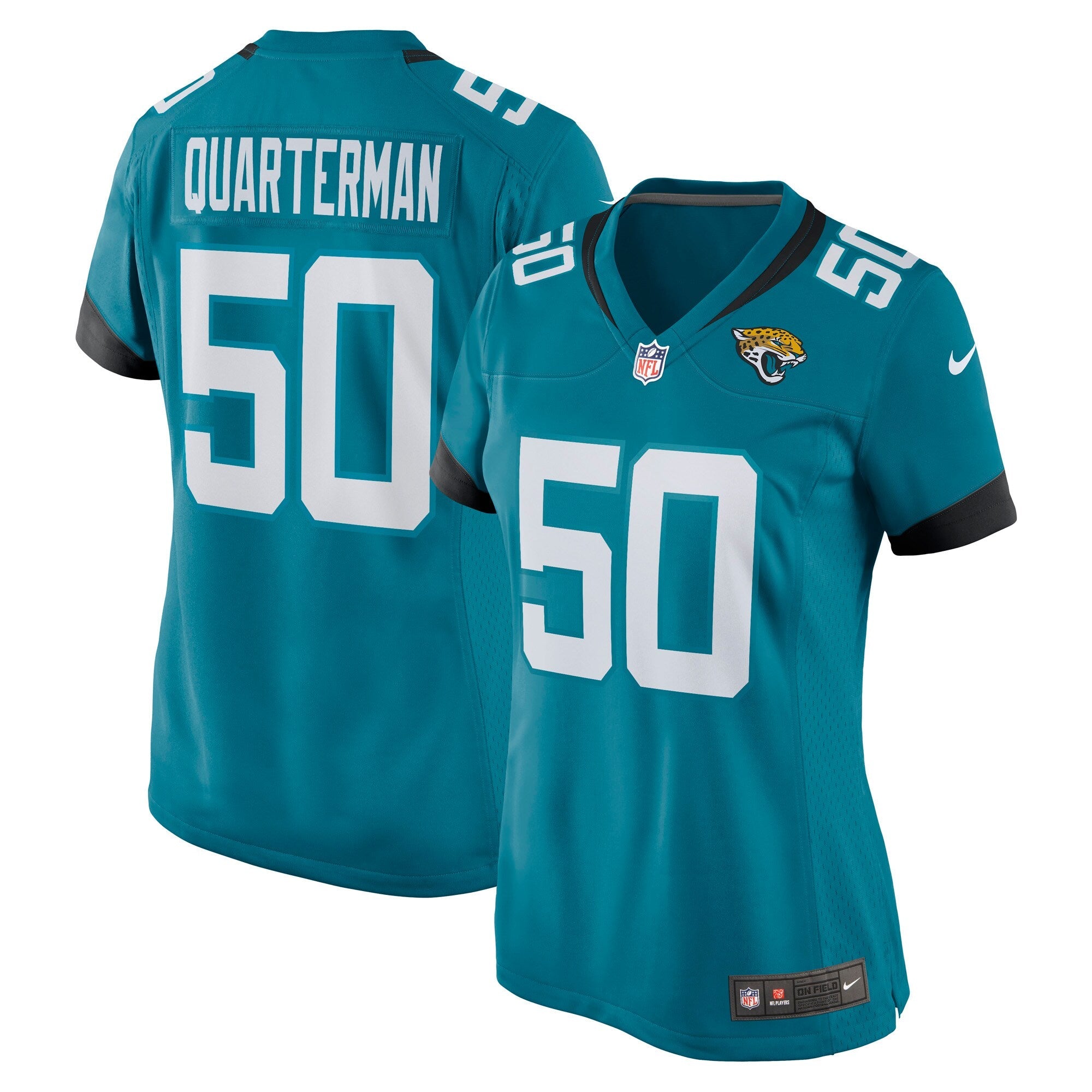 Shaquille Quarterman Jacksonville Jaguars Nike Women's Game Jersey - Black/Teal