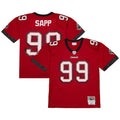 Warren Sapp Tampa Bay Buccaneers  2002 Legacy Replica Jersey - Red/Orange