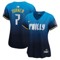 Trea Turner Philadelphia Phillies Nike Women's 2024 City Connect Limited Player Jersey - Blue