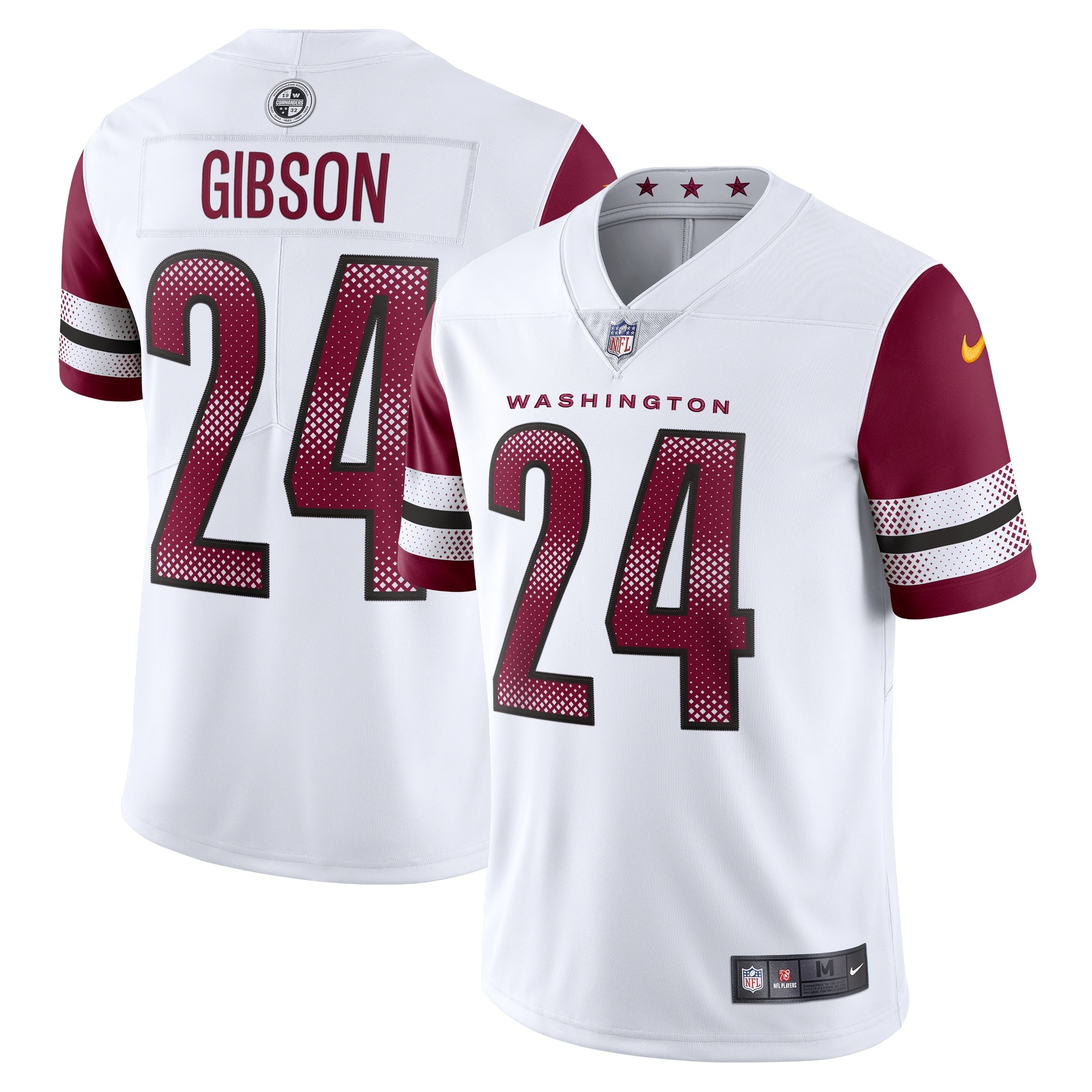 Antonio Gibson Washington Commanders Nike Alternate Vapor Limited Jersey - Black/Burgundy/White