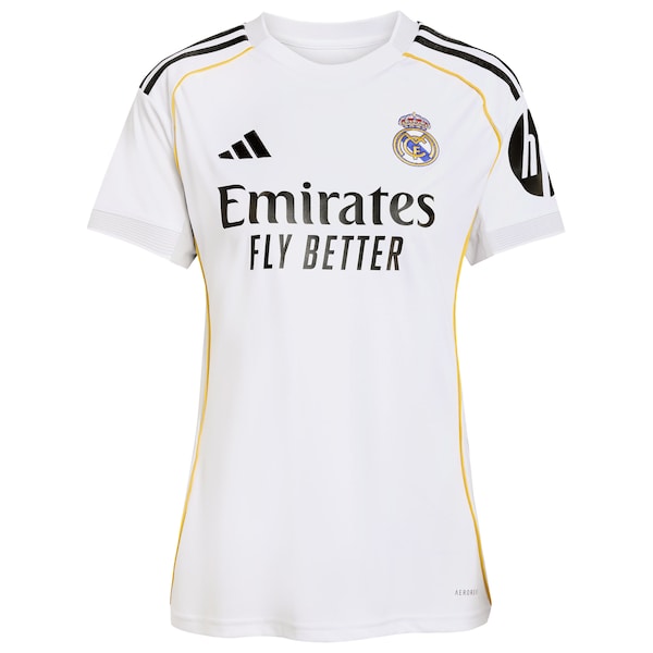 Jude Bellingham Los Merengues adidas Women's 2025/26 Home Replica Jersey - White/Blue