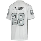 Josh Jacobs Las Vegas Raiders Nike Youth Color Rush Game Jersey - White/Black