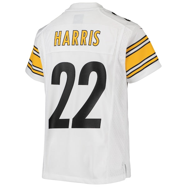 Najee Harris Pittsburgh Steelers Nike Youth Game Jersey - White/Black