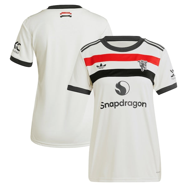 Manchester United adidas Originals Women's 2024/25 Third Replica Jersey - Cream