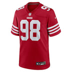 Mykel Williams San Francisco 49ers Nike 2025 NFL Draft First Round Pick Game Jersey - Scarlet