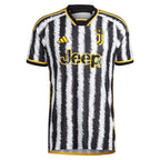 Timothy Weah Juventus adidas 2023/24 Home Authentic Player Jersey - Black/White