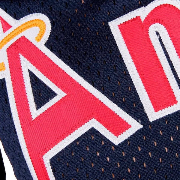 Reggie Jackson California Angels Cooperstown Mesh Batting Practice Jersey - Navy