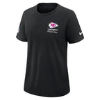 Kansas City Chiefs Nike Women's 2025 NFL Crucial Catch Tri-Blend Dri-FIT T-Shirt - Black