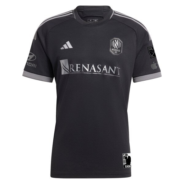 Nashville SC adidas 2024 Man In Black Kit Authentic Custom Jersey - Black