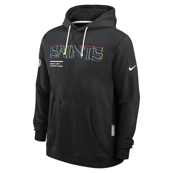 New Orleans Saints Nike 2025 NFL Crucial Catch Sideline Standard Issue Dri-FIT Hoodie - Black