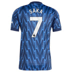 Bukayo Saka Arsenal adidas 2025/26 Away Replica Player Jersey - Blue/Red