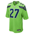 Tariq Woolen Seattle Seahawks Nike  Game Jersey - Neon Green/Navy