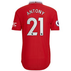 Antony Manchester United adidas 2022/23 Home Authentic Player Jersey - Red