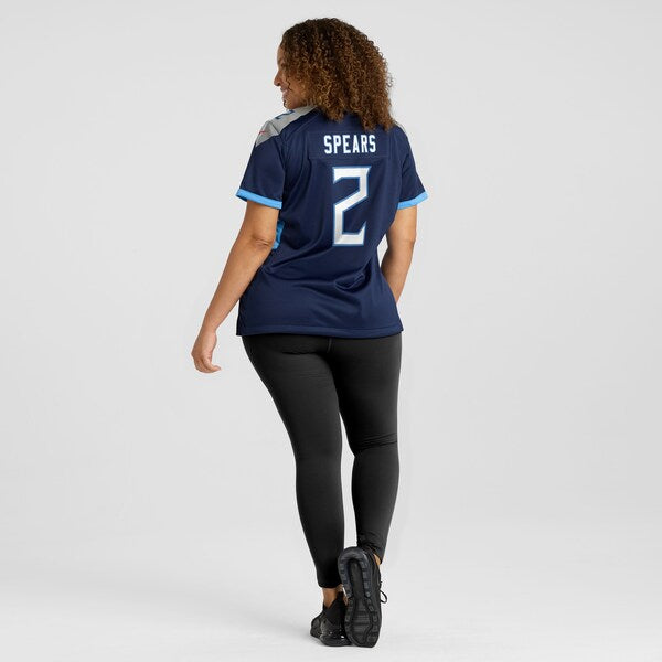 Tyjae Spears Tennessee Titans Nike Women's  Game Jersey -  Navy