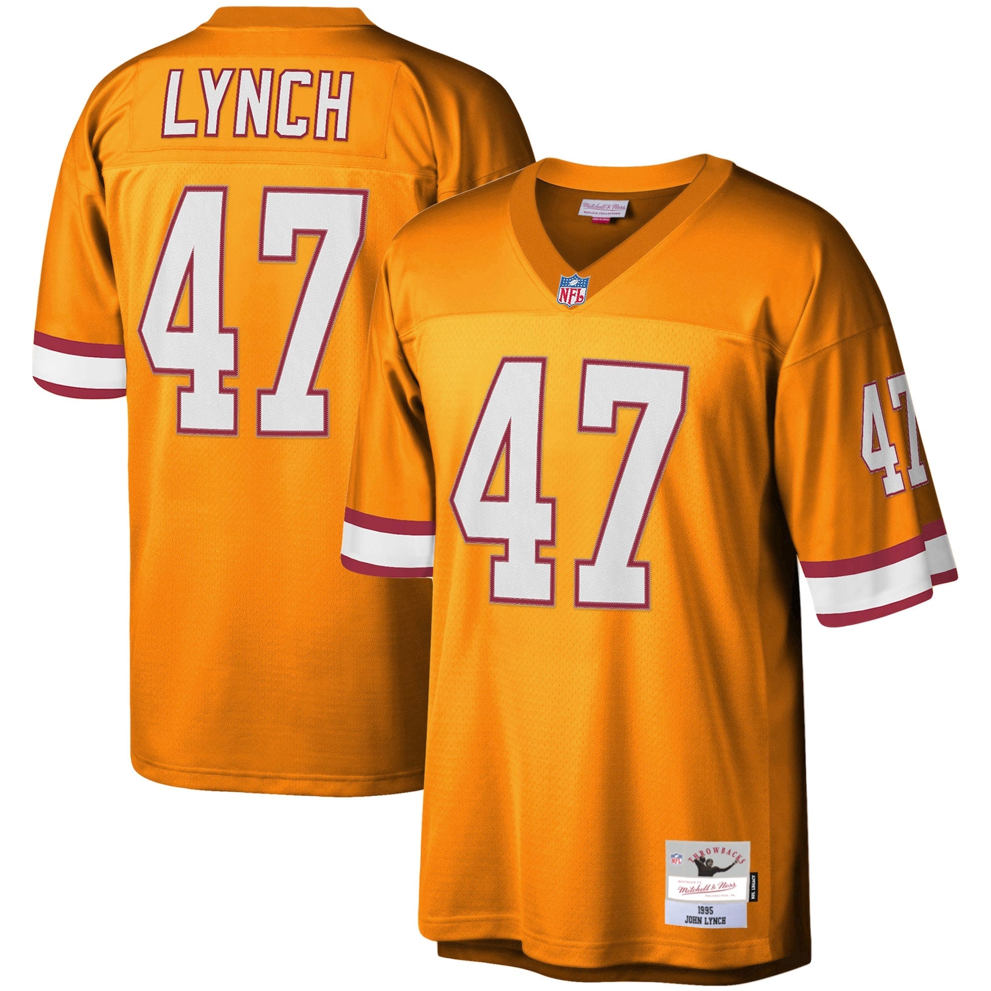 John Lynch Tampa Bay Buccaneers Legacy Replica Jersey - Red/Orange