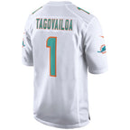 Tua Tagovailoa Miami Dolphins Nike Game Jersey - White/Aqua