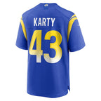 Joshua Karty Los Angeles Rams Nike Team Game Jersey -  Royal