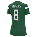 Aaron Rodgers New York Jets Nike Women's Player Jersey - Green/Black/White