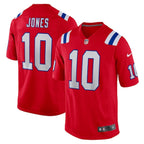 Mac Jones New England Patriots Nike Game Jersey - Red/Navy/White