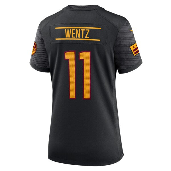 Carson Wentz Washington Commanders Nike Women's Alternate Game Player Jersey - Black/Burgundy/White