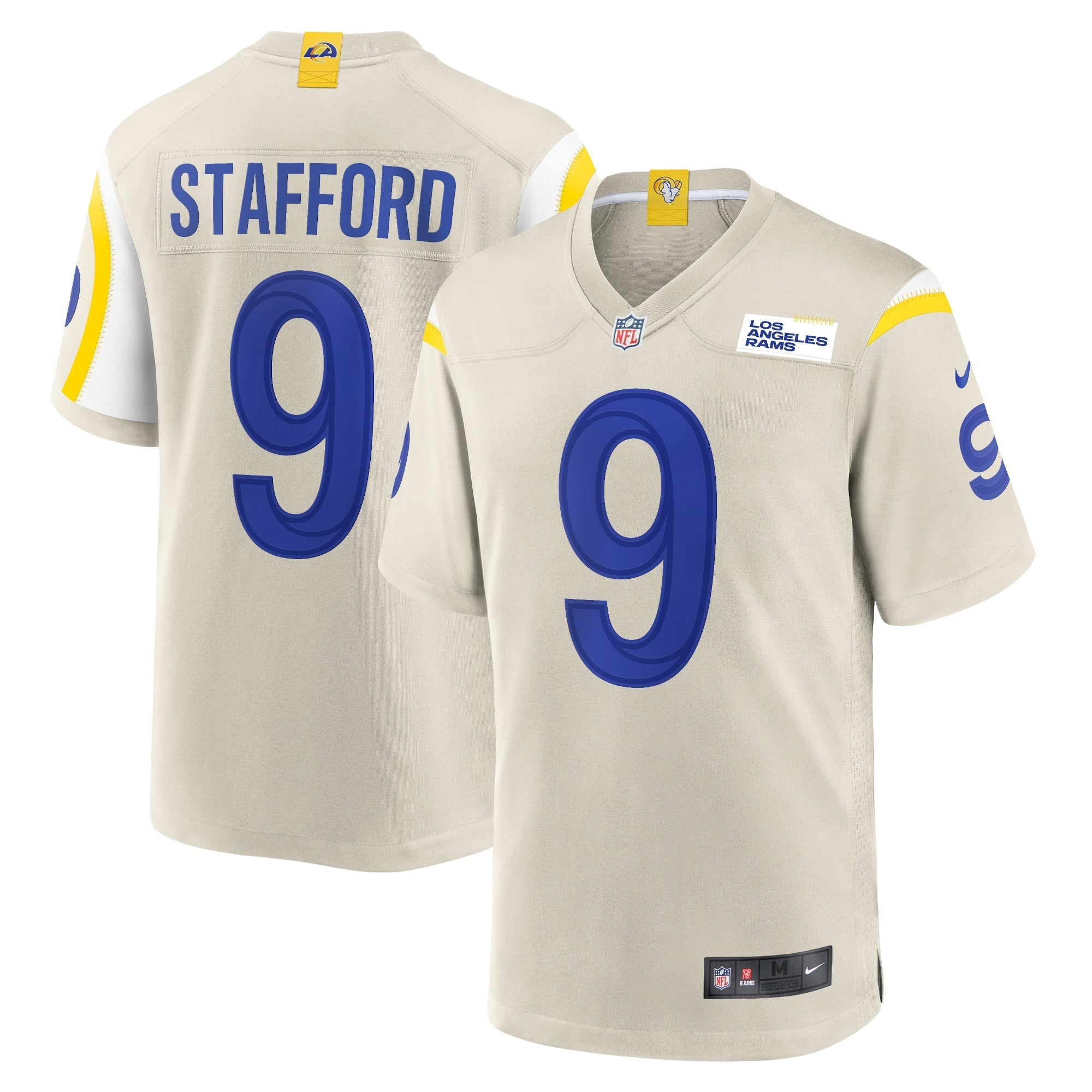 Matthew Stafford Los Angeles Rams Nike Alternate Player Game Jersey - White/Cream