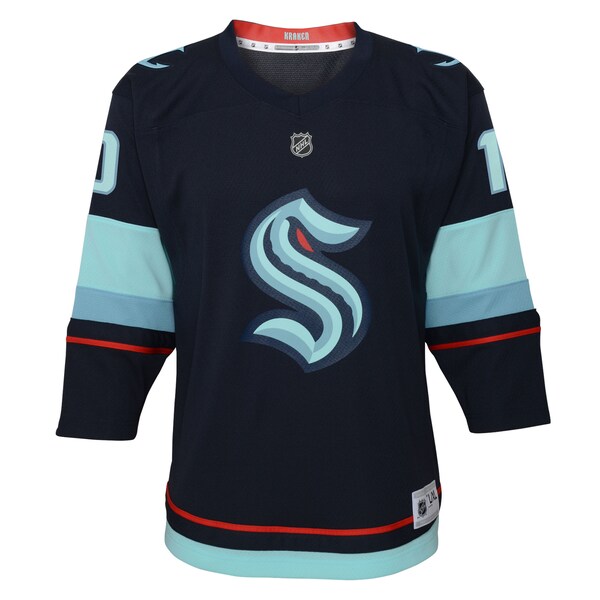 Matty Beniers Seattle Kraken Youth Alternate Replica Player Jersey - Navy