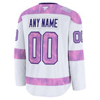 Nashville Predators  2024 Hockey Fights Cancer Custom Practice Jersey - White
