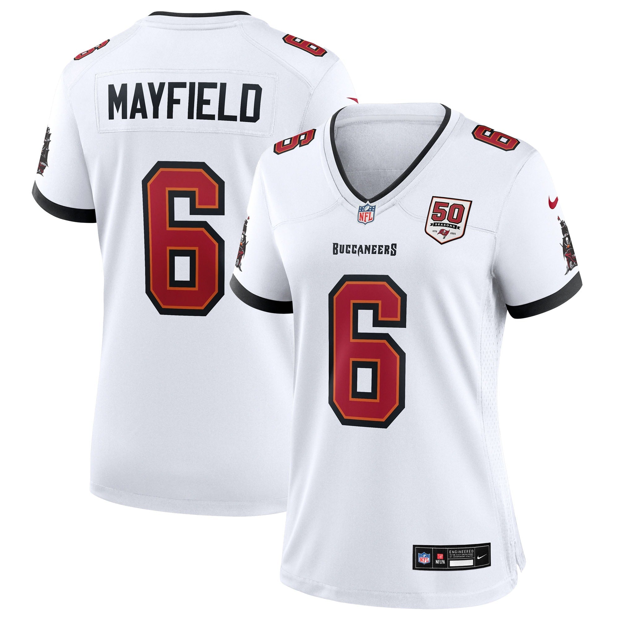 Baker Mayfield Tampa Bay Buccaneers Nike Women's 50th Season Team Game Jersey - Red/White
