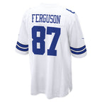 Jake Ferguson Dallas Cowboys Nike Game Jersey - White/Navy