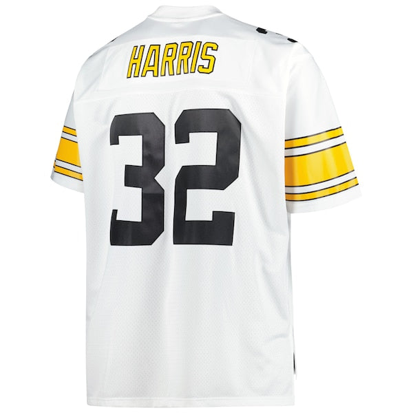 Franco Harris Pittsburgh Steelers Big & Tall 1976 Retired Player Replica Jersey - White/Black
